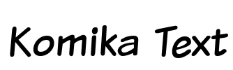 Komika Text Font Image