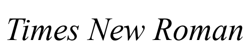 Times New Roman