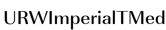 URWImperialTMed Font Image