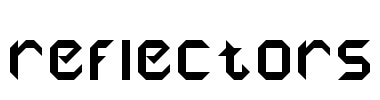 reflectors Font Image