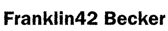 Franklin42 Becker Font Image