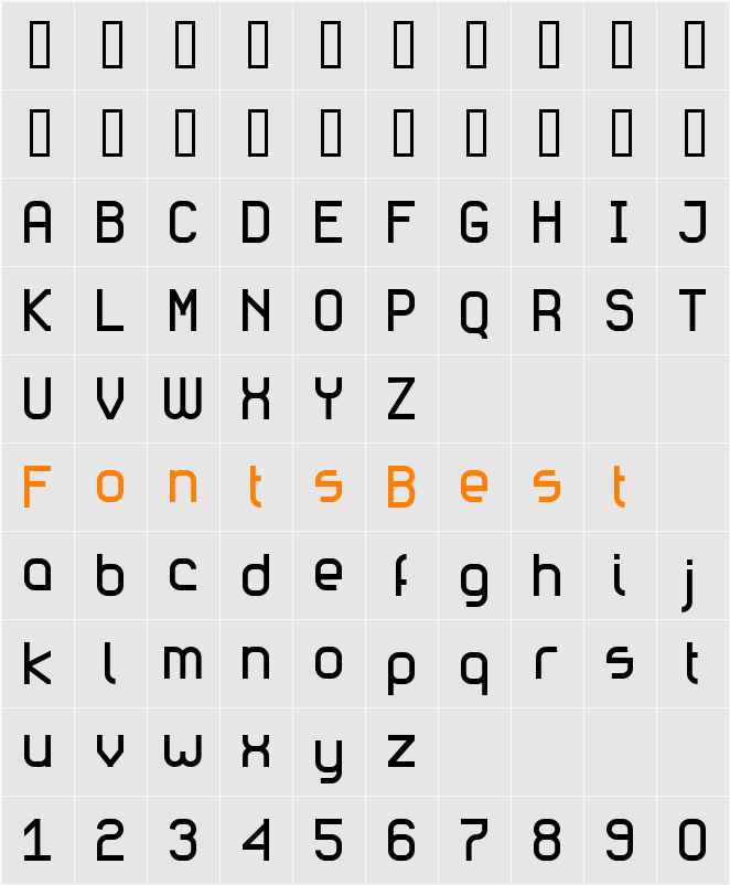 Genx Checker Cyr Character Map