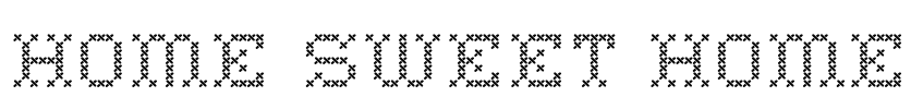 Home Sweet Home Font Image