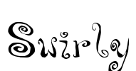 Swirly Font Image