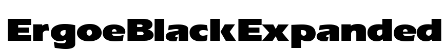 ErgoeBlackExpanded Font Image