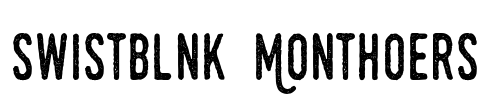 Swistblnk Monthoers Font Image