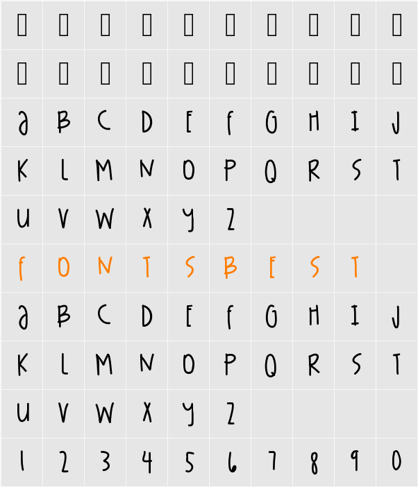TightsJays Character Map