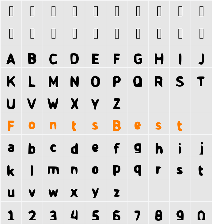 Game_Time Character Map