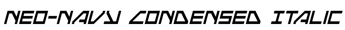 Neo-Navy Condensed Italic