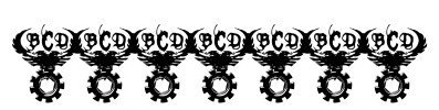 TEK HED Font Image