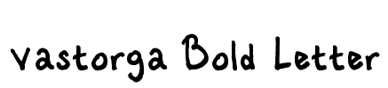 Vastorga Bold Letter