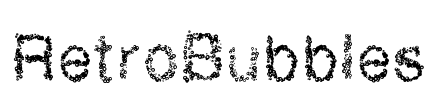 RetroBubbles Font Image