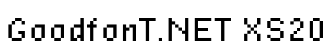 GoodfonT.NET XS20 Font Image