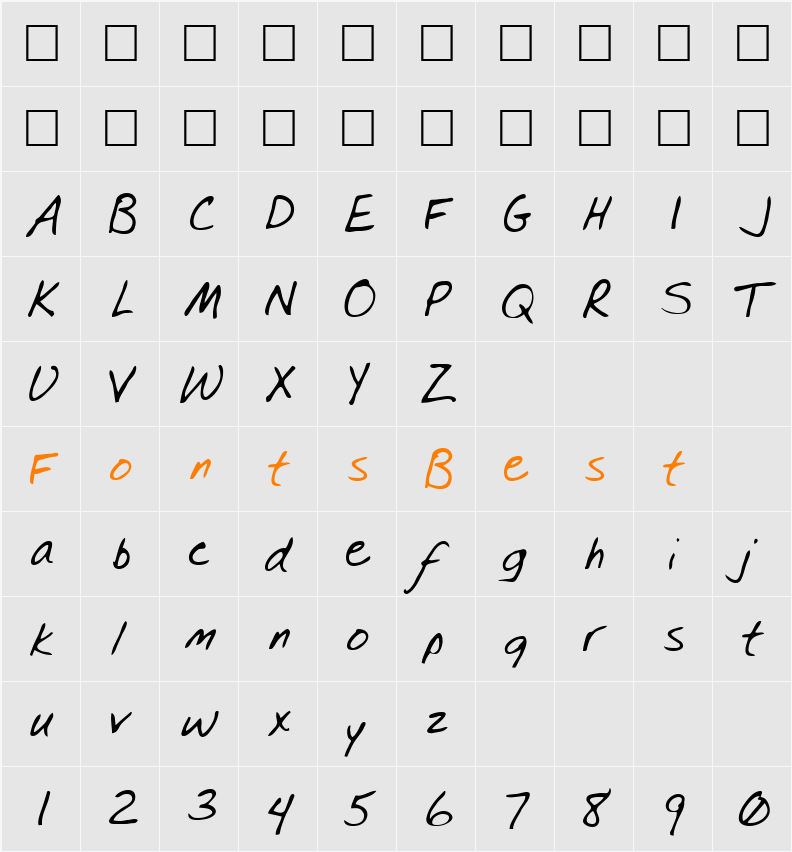Spear Character Map