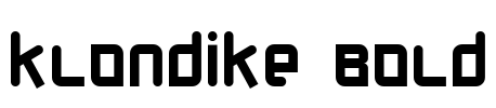 Klondike Bold Font Image