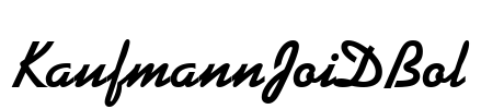 KaufmannJoiDBol Font Image