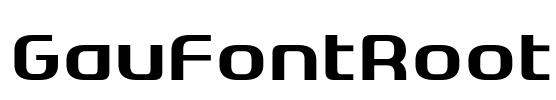 GauFontRoot Font Image