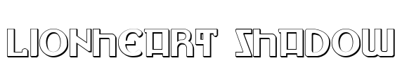Lionheart Shadow Font Image