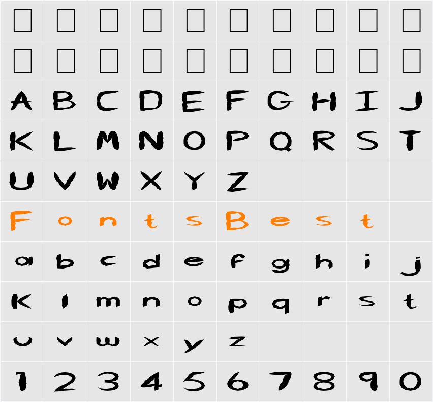 FZ HAND 5 MANGLED EX Character Map