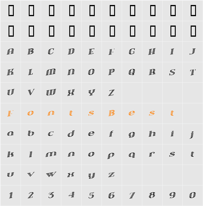 JI-Skeens Character Map