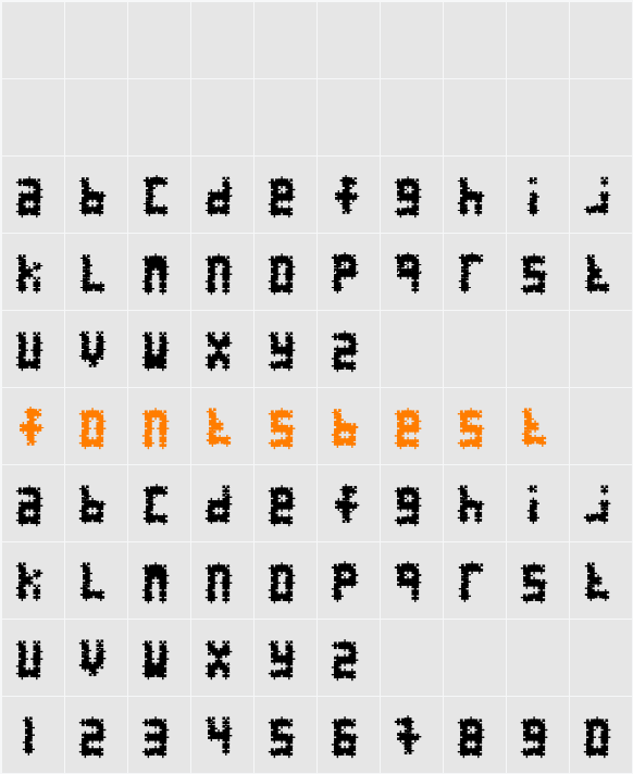 puzzle_demo Character Map