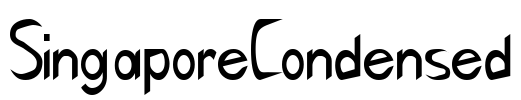 SingaporeCondensed Font Image