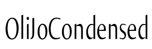 OliJoCondensed Font Image