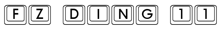 FZ DING 11 Font Image