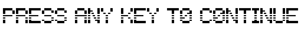 Press any key to continue
