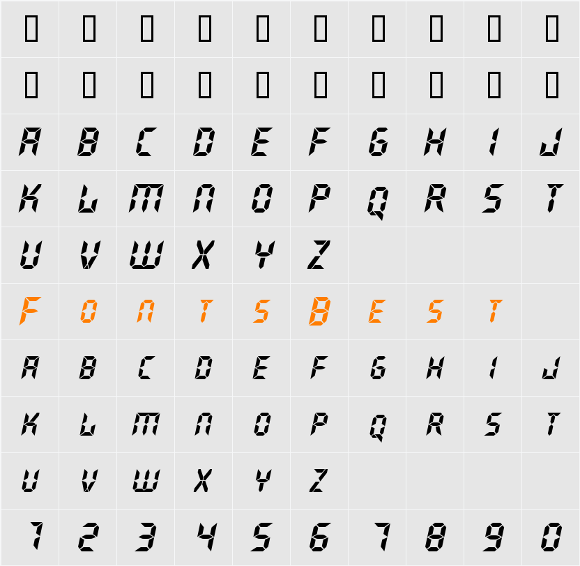 GhostMachine Character Map