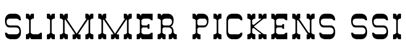 Slimmer Pickens SSi Font Image