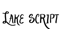 Lake Script Font Image