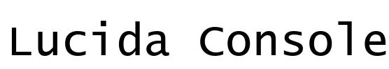 Lucida Console
