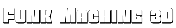 Funk Machine 3D Font Image