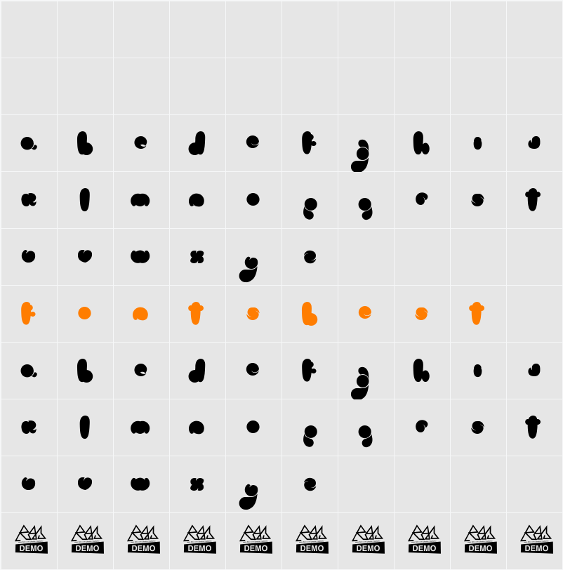 logo black Character Map