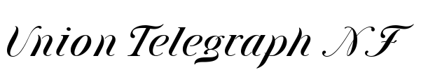Union Telegraph NF Font Image