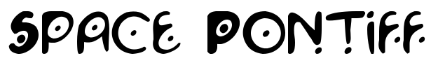 Space Pontiff Font Image