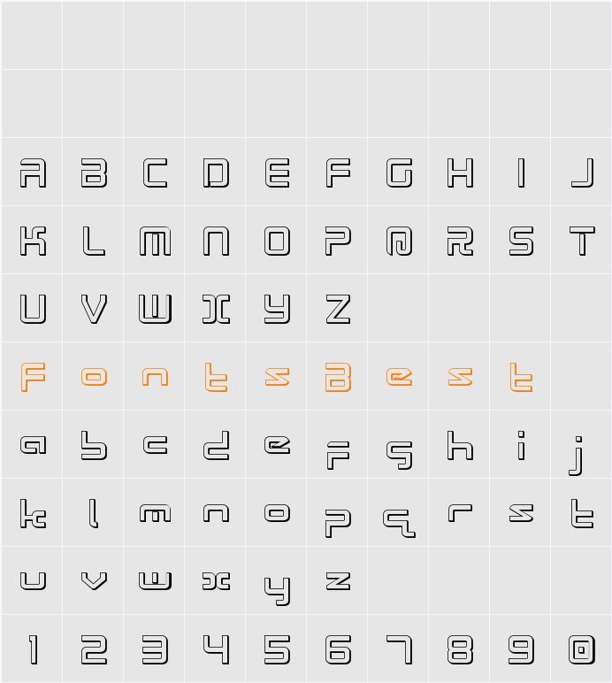 Radio Space 3D Character Map