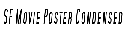 SF Movie Poster Condensed Font Image