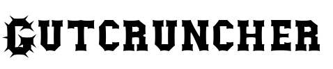 Gutcruncher Font Image
