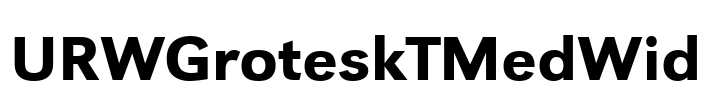 URWGroteskTMedWid Font Image