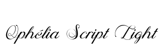 Ophélia Script Light Font Image