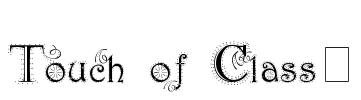 Touch of Class1 Font Image