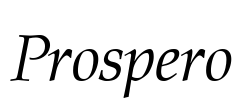 Prospero Font Image