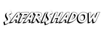 SafariShadow Font Image