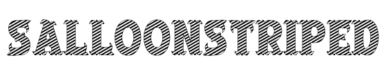 SalloonStriped Font Image