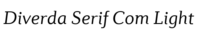 Diverda Serif Com Light