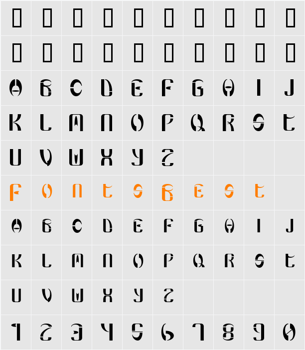 SpaceLove Character Map