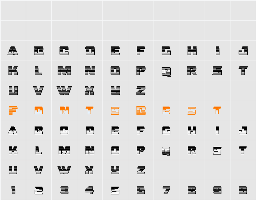 Oceanic Drift Chrome Character Map