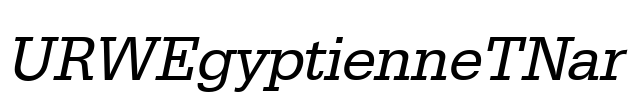 URWEgyptienneTNar Font Image